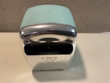 Vintage Diner Hostess Napkin Dispenser - Antique Green Chrome Retro