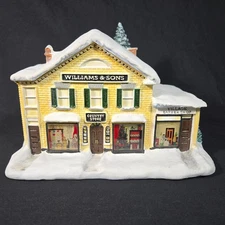 Hawthorne Village Williams & Sons Country Store Lighted House Norman Rockwell