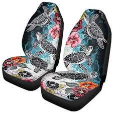Print Car Seat Covers for Women Men Non-Slip Automobile Seat Hawaii Sea Turtle