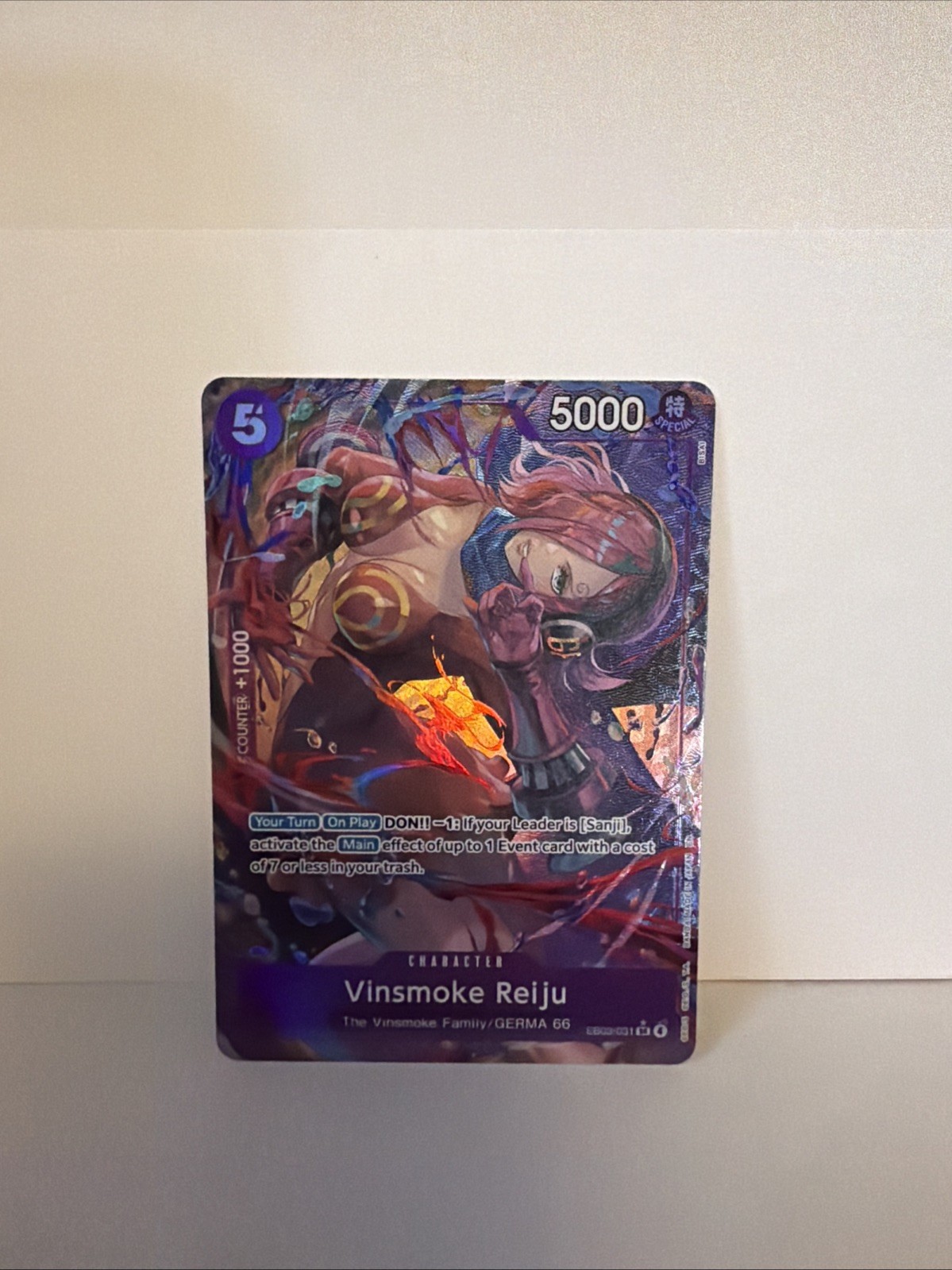 One Piece TCG Vinsmoke Reiju Alt Art EB03-031 Extra Booster Heroines Edition NM