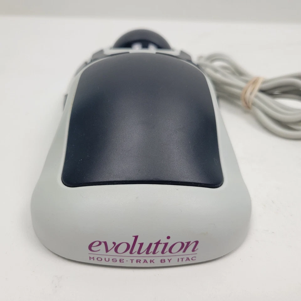 ITAC Systems Inc Mouse Trak PS2 AT Conector Trackball Evolution X-6XXMP Rare  - Image 2 of 4