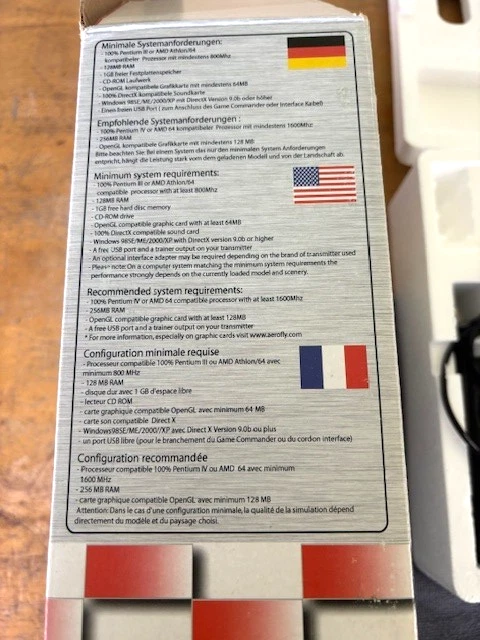 Ikarus Aerofly Professional Deluxe RC Flight Simulator Controller Only/Orig. Box - Image 4 of 4