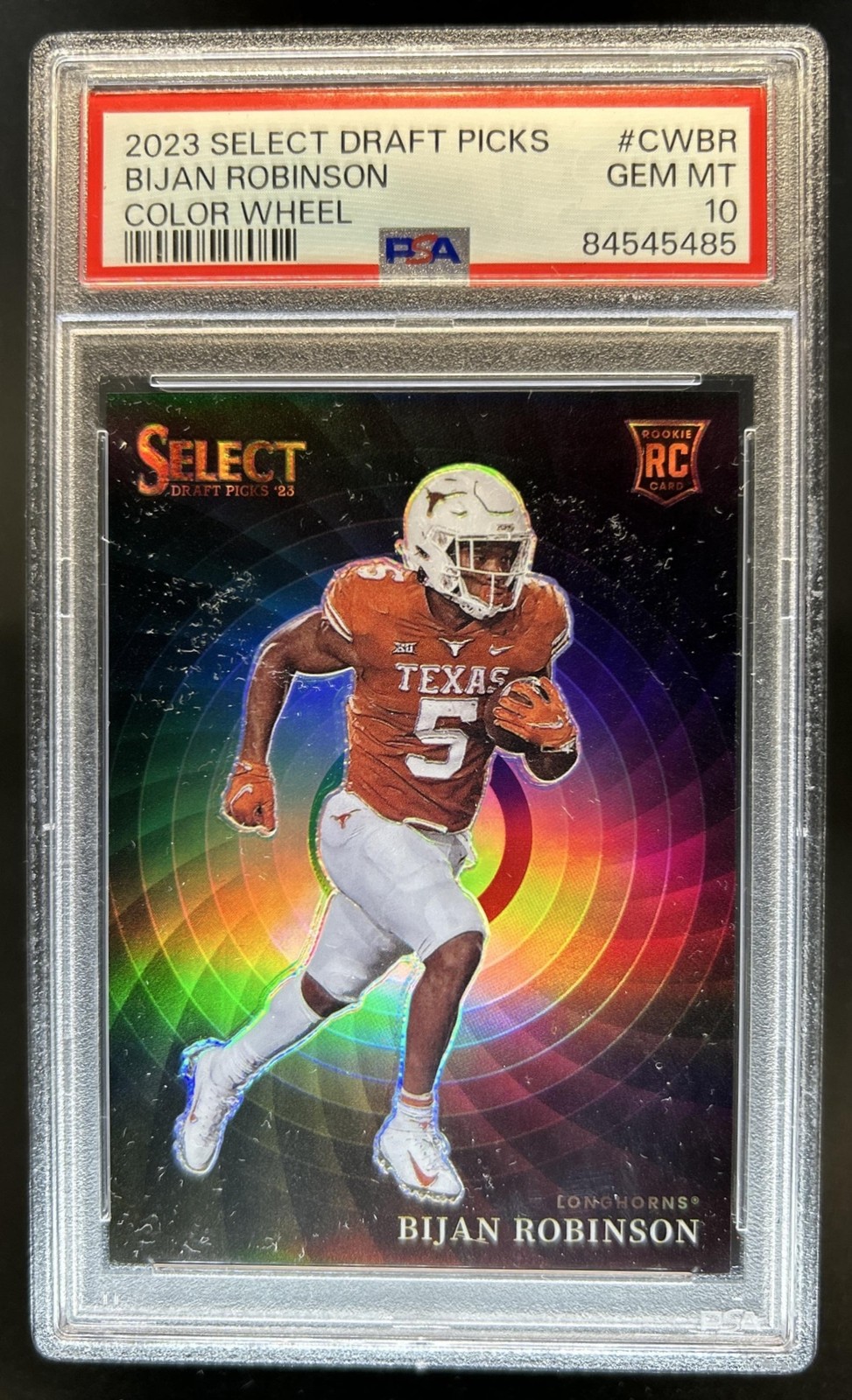 Bijan Robinson Panini Select Draft Picks Color Wheel #CWBR Base