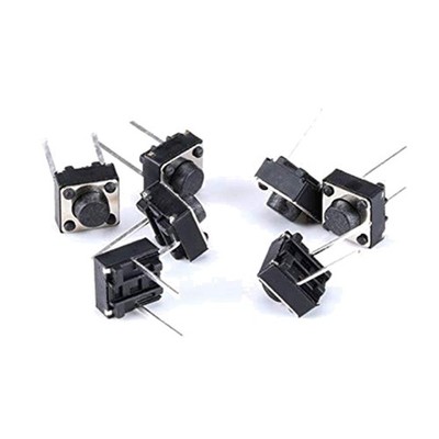 Tactile Tact Push Button Schalter - 100er Pack, 6x6x5mm