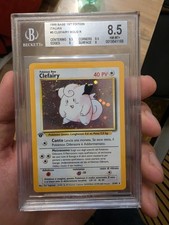 Beckett BGS 8.5 Pokémon Base Set Clefairy Holo 1ª Ed. ITA 1999 5/102