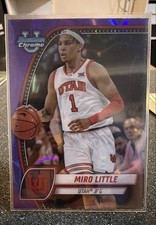 2024-25 Bowman University Chrome - Miro Little #79 Purple Lava Refractor (RC)