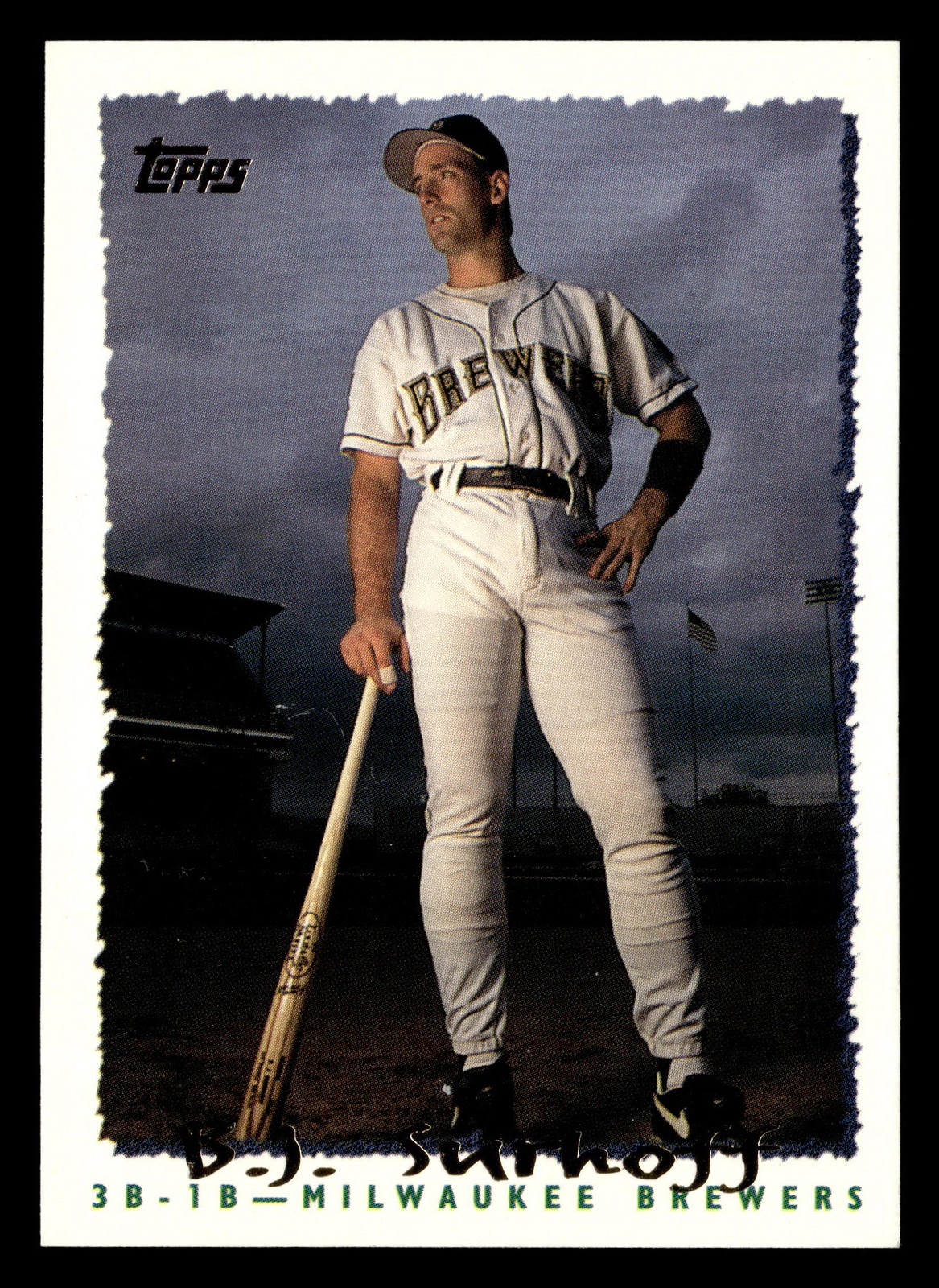 B.J. Surhoff 1995 Topps #367 Milwaukee Brewers Baseball *226