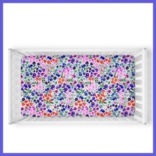 Little Sleepies Sweet Pea Floral Crib Sheet NIB