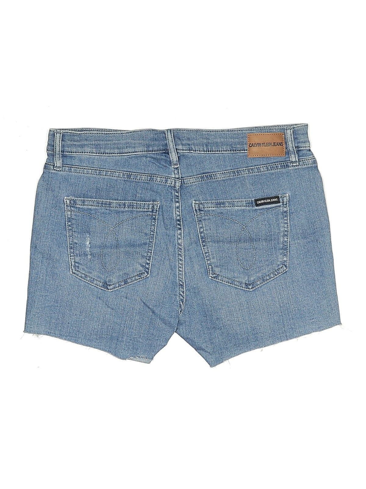 CALVIN KLEIN JEANS Women Blue Denim Shorts 29W thumbnail 2
