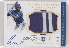 2018 Panini National Treasures Holo Gold 9/25 Richard Urena #43 Auto 2p7