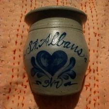 VTG Rowe Pottery Works St Albens WV  Crock 1993  Salt Crock Cambridge Wisc