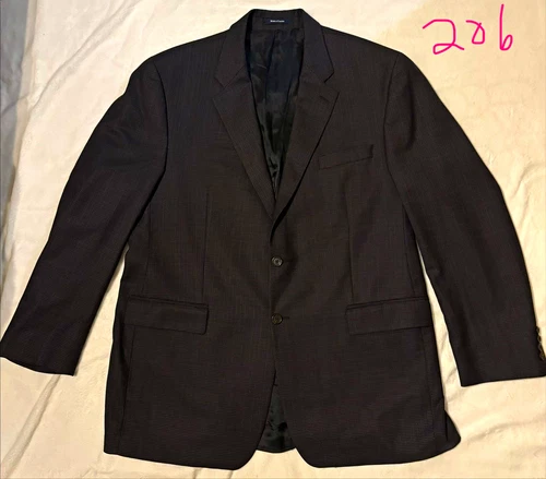 Vintage Polo University Ralph Lauren Blazer 46L 100% Wool Micro Check Canada - product listing photo
