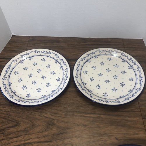 2er Set Vintage Sango PROVENCE 260 BOUQUET BLAU Essteller 10,5" Japan