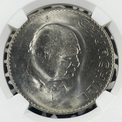 1965 Great Britain Winston Churchill 1 Crown NGC MS65 Lot#G1841