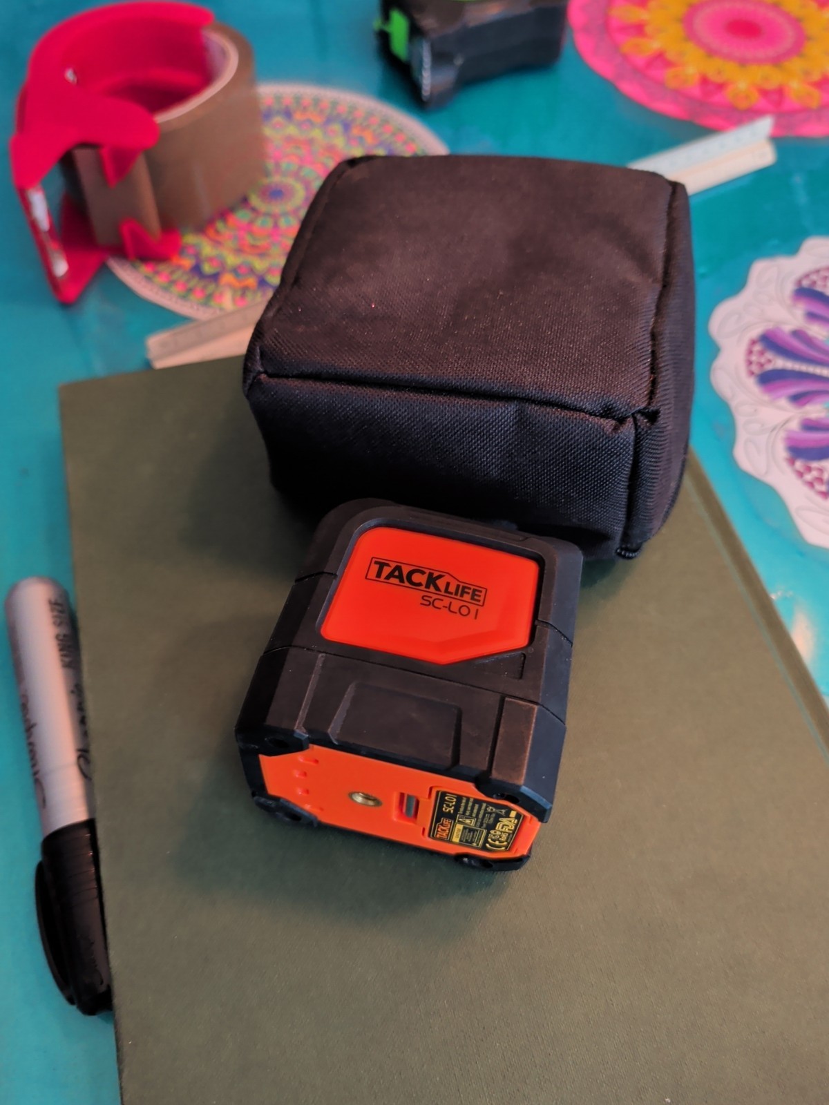 Tacklife SC-L01-50 Feet Laser Level Self-Leveling Horizontal and Vert. Cross