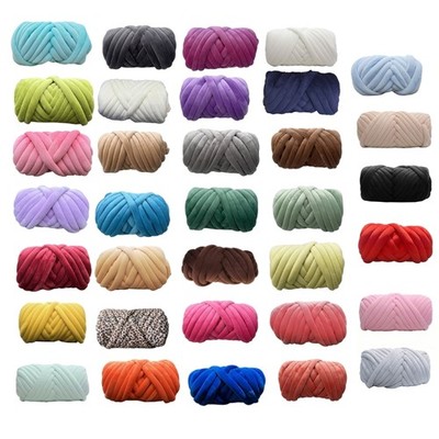 Tube Yarn Big Twist Tube Yarn for Knitting Velvet Braid Cotton Thread for DIY