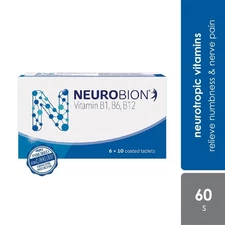 1X NEUROBION 60's Vitamin B1, B6, B12 Improves Nerve Health & Function