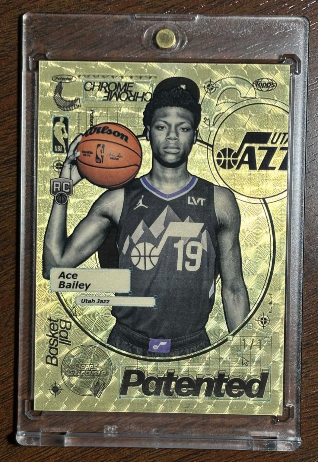 2025-26 Topps Chrome ACE BAILEY Patented Case Hit Superfractor RC #d 1/1