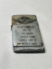 Vietnam Zippo 1970 Vintage Rare Collectible Made in Vietnam Used