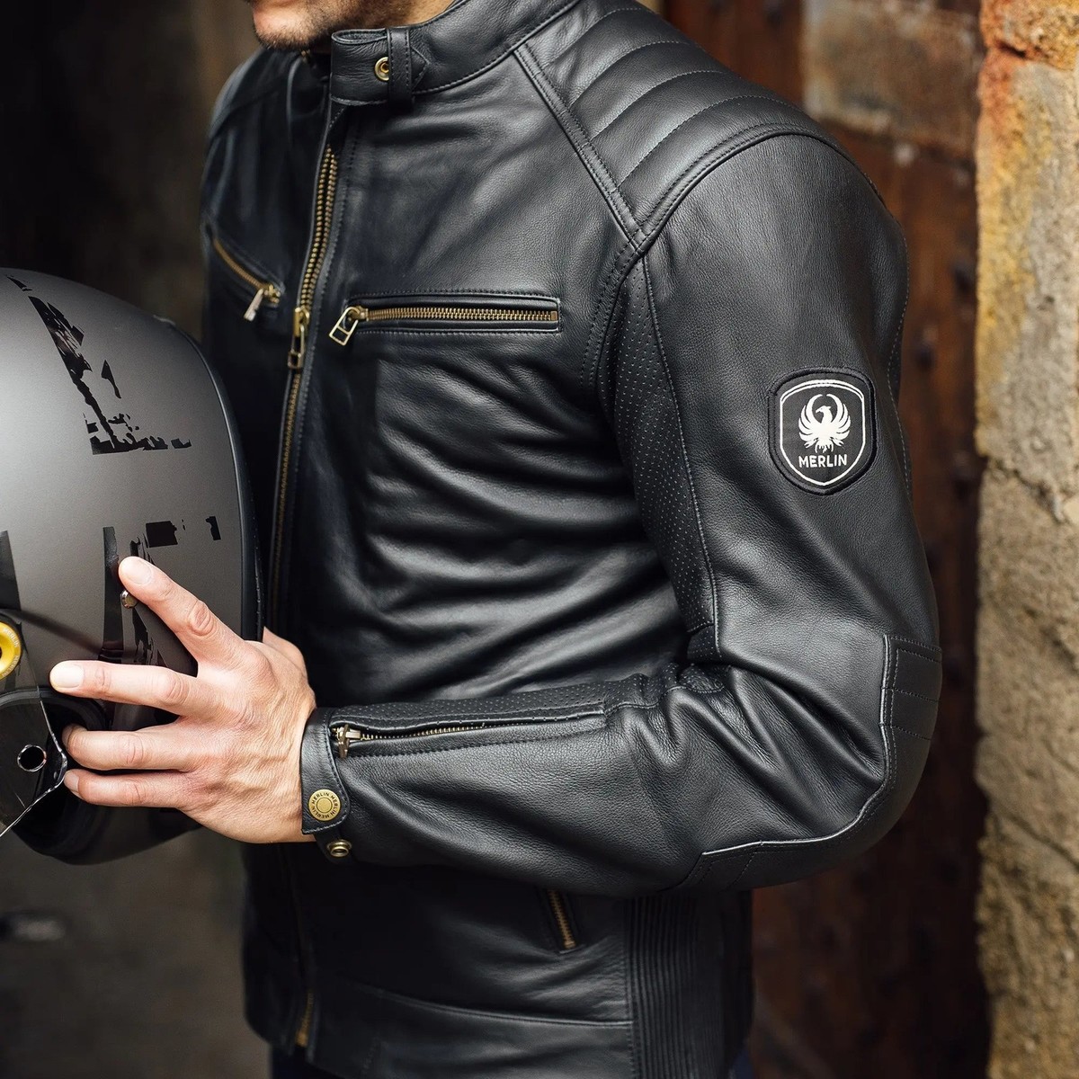 Merlin Chase 2 AAA D3O Moto Motorcycle Motorbike Leather Jacket