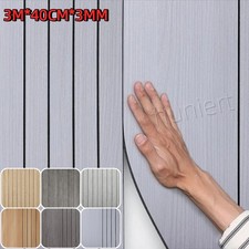 3M Thick Self-Adhesive 3D Wooden Slats Panelling Wallpaper Wood Panel Wall Panel