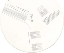Acrylic Turntable Mat Cartridge Alignment Protractor Phonograph Cartridge Alignm