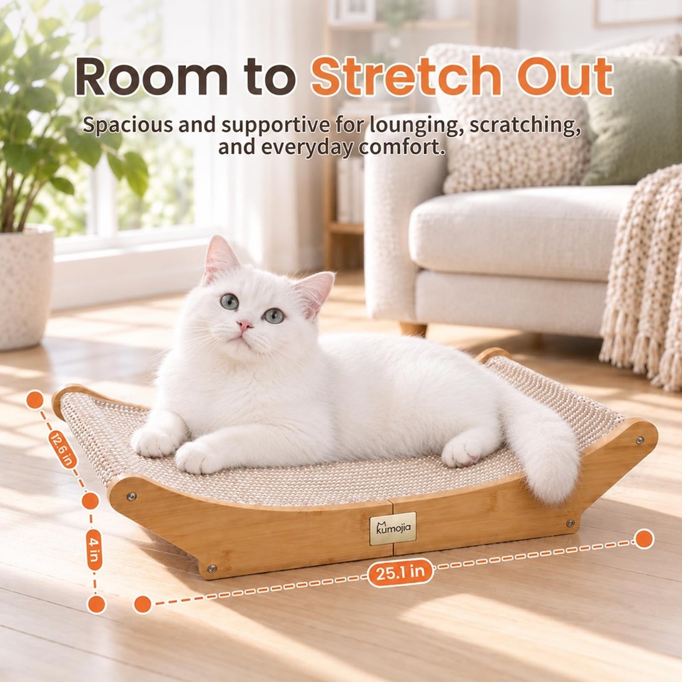 Heavy Duty Sisal Cat Scratching Post/Bed Large Cats Nail Scratcher ...