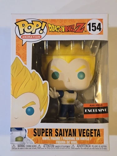 Funko Pop Dragon Ball Z: Super Saiyan Vegeta #154 AAA Anime Exclusive