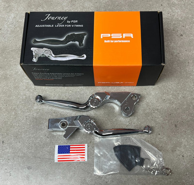 Indian Powerstands Racing PSR Journey Levers Adjustable Set Chrome 17-00601-20