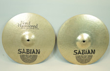 Sabian HH Hand Hammered Regular 14" Hi-Hat Cymbals Pair 950g 1410g - Used, good