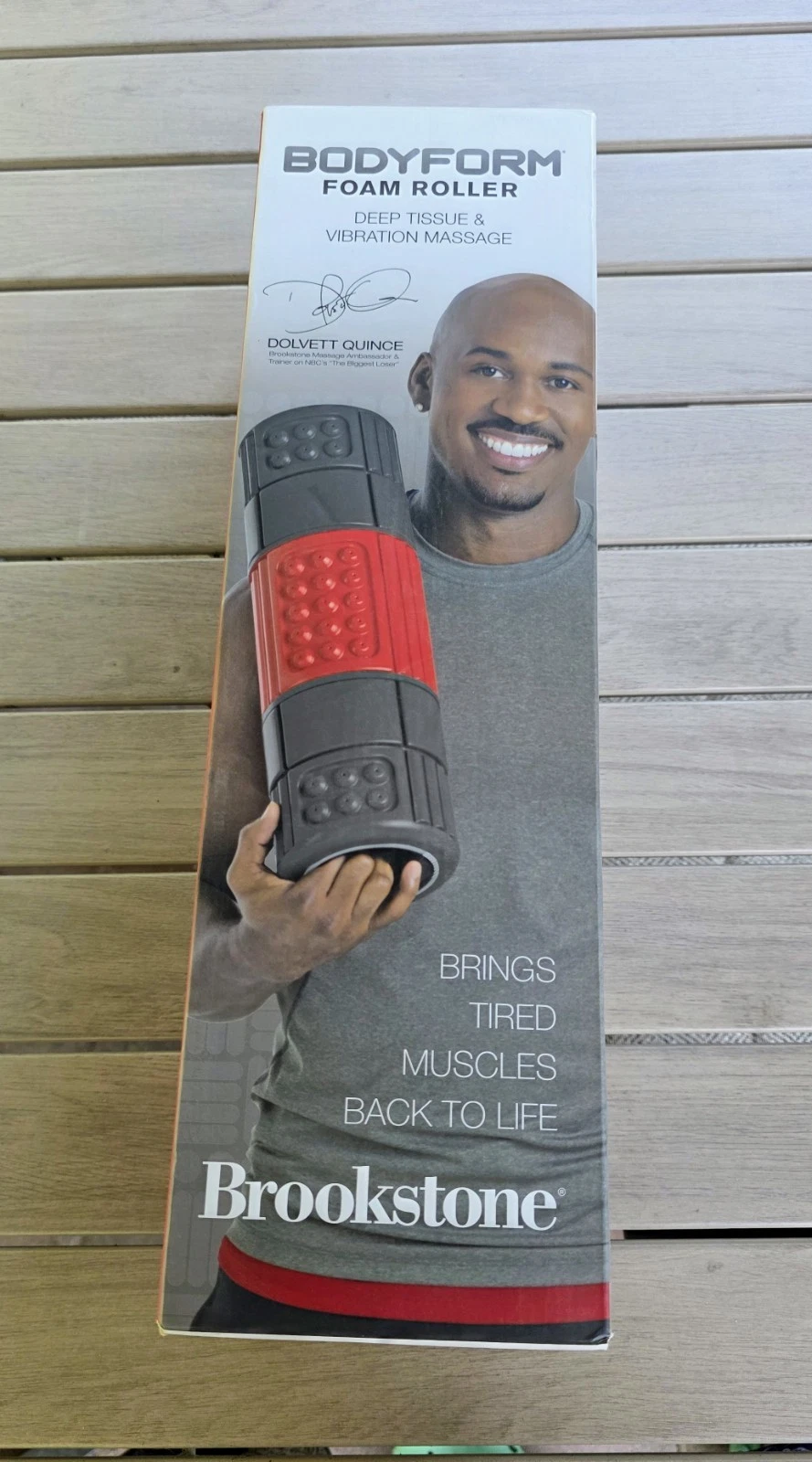 Brookstone Bodyform Electric Vibrating Foam Roller Dolvett Quince Fitness New