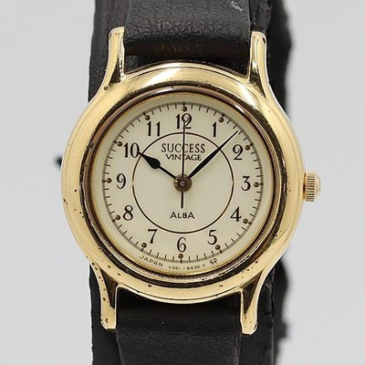 Alba Success AADC044 Quartz Watch White Dial Dead Stock