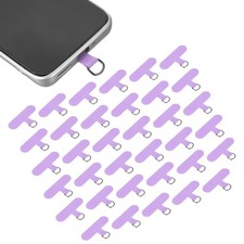 36pcs Phone Tether Tab, Universal t Shape Phone Lanyard Patch, Light Purple