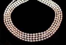 Natural Multicolor Freshwater Pearl Rice Oval 6-7mm 17.8" 66079