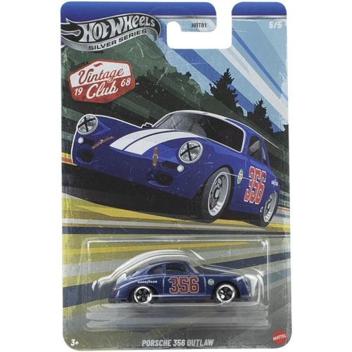 Hot Wheels Silver Series - Vintage Clue 1968 5/5 Porsche 356 Outlaw (BBJKY28)