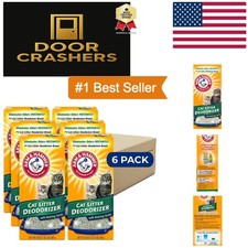 Unscented Cat Litter Deodorizer in 20 Oz Size - 6 Pack for Lasting Freshness