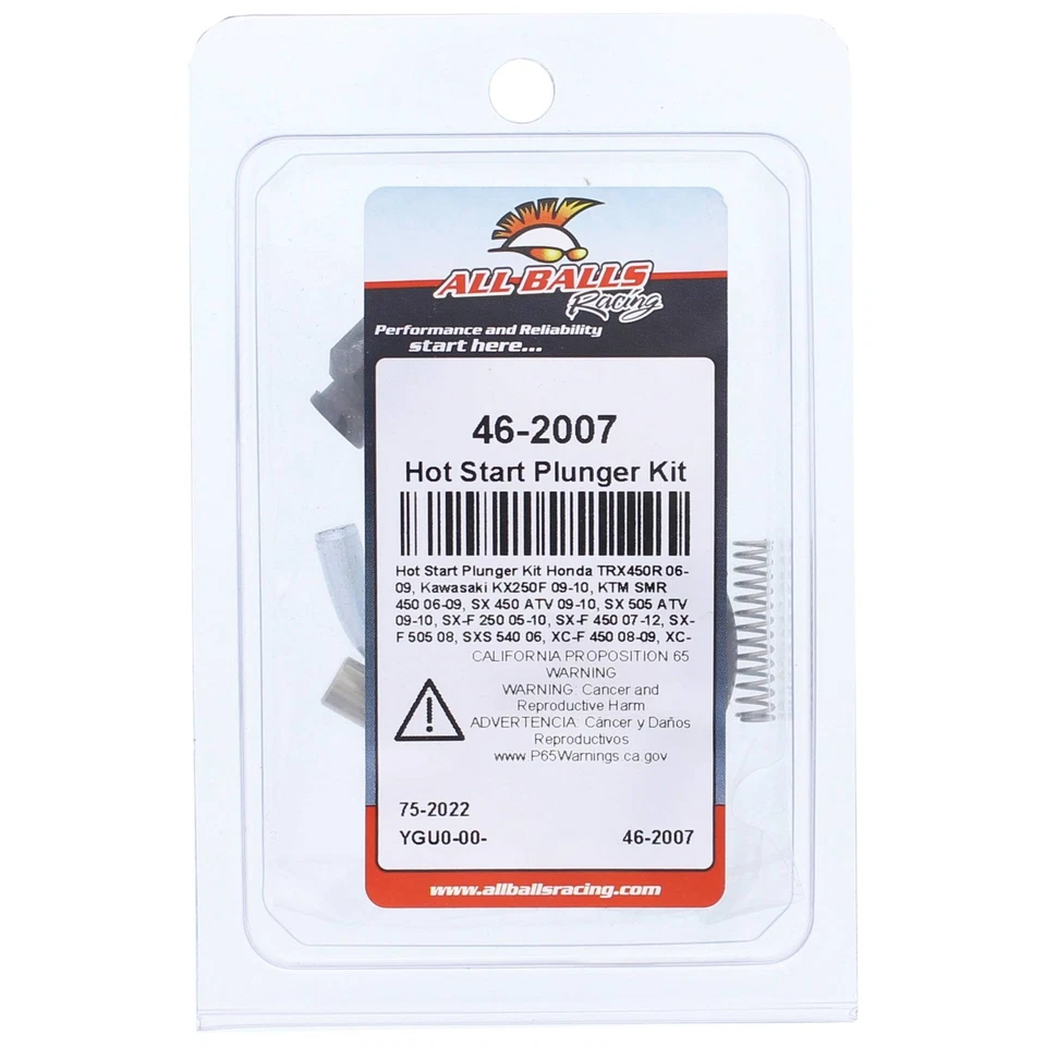 All Balls Hot Start Plunger Kit (46-2007) For KTM SX-F 505 08 XC-F 450 08 09 Foto 4 de 4