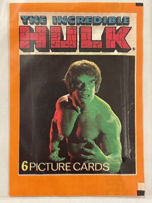 1979 Marvel THE INCREDIBLE HULK Picture Cards Sealed Pack SPAIN 