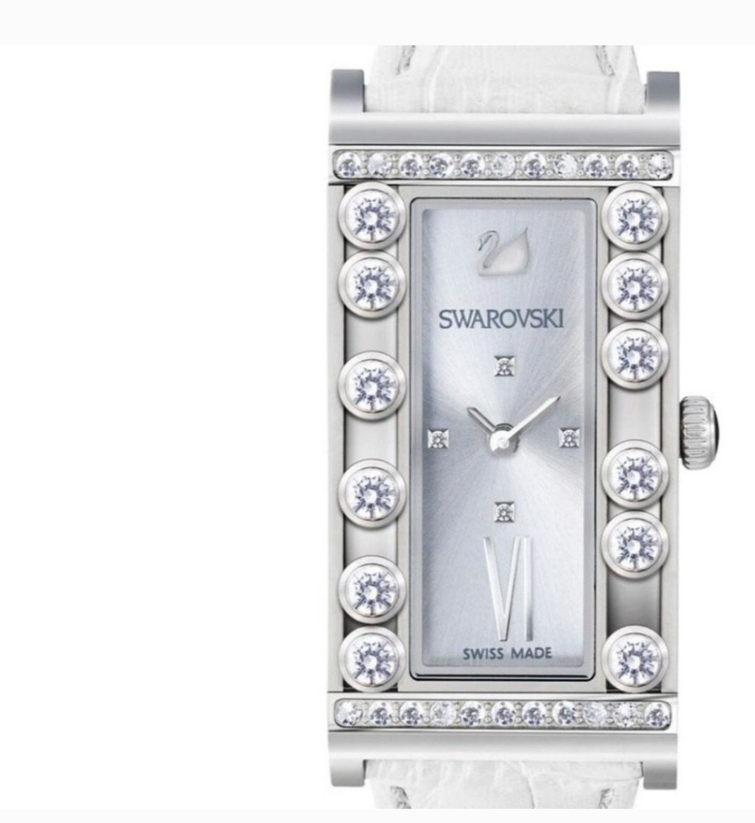 Swarovski Lovely Crystals Square White Watch RV$499 5096680 | eBay