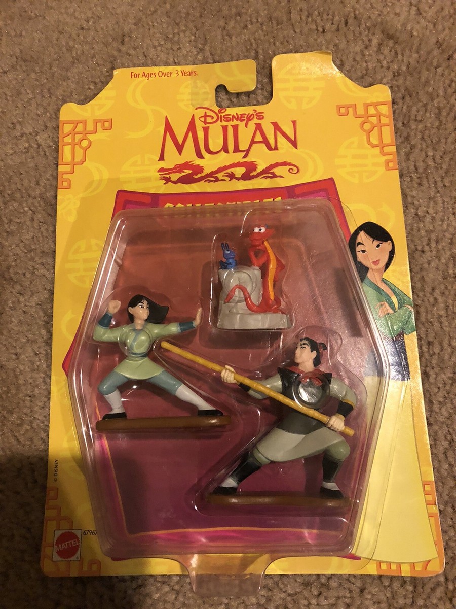 Mulan Collectibles NEW rare Disney Collectibles Mulan Mushu Cri-Kee Li Shang