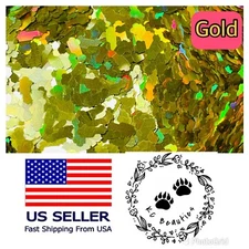 Gold Holographic Jeep Car Shape Glitter Nail Art Acrylics Resin Epoxy Tumbler