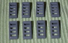 (8) 1x2 Dark Gray Vented Grill Lego Slope Bricks ~ NEW ~ Star Wars