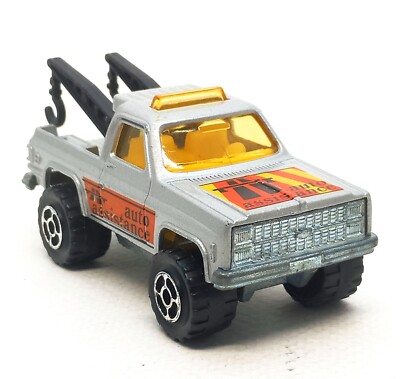Majorette Chevrolet Blazer 4x4 + Hook Auto Assistance Silver 1/62 3'' no Package