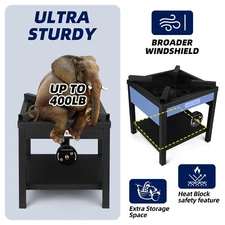 Single Propane Burner Commercial Grade Burner  Heavy Duty Stand - 260000 BTU