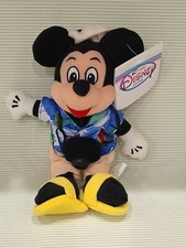 Mickey Mouse Plush Beanie Tourist Mini Bean Bag Disney Plush NWT