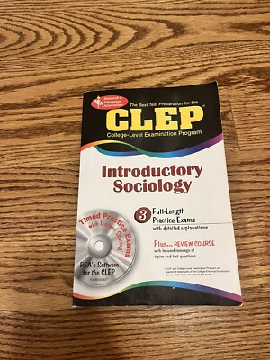 CLEP Introductory Sociology Book with CD