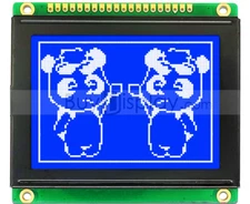 2.6"Blue 12864 128x64 SPI Graphic LCD Display Module,Built-in Character ROM