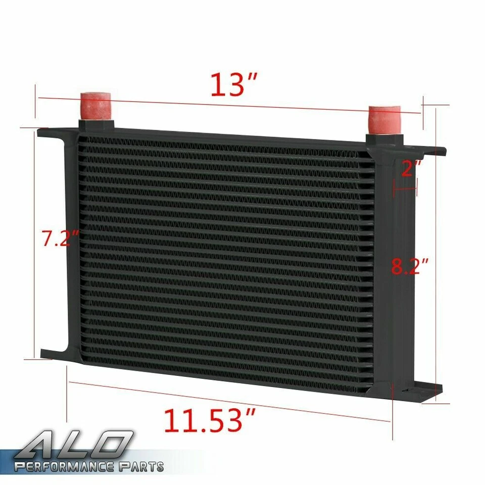 Fit For LS1 LS2 LS3 10AN 25 Row GM Engine Oil Cooler Kit + Sandwich Plate Kit - Image 2 of 4