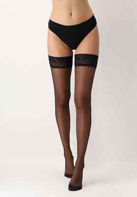 10 Pack Oroblu Bas Soiree Sheer Matt Stay-Ups 15 DEN elegant lace band