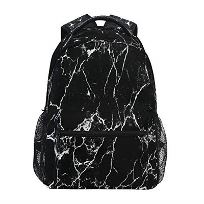 marble print backpack